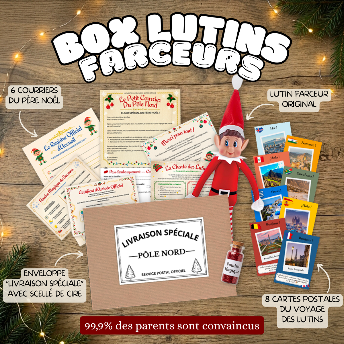 💌 Box "Les Courriers des Lutins" : Courriers Officiels du Pôle Nord - Edition 2026