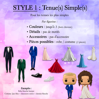 💍 Pack Duo Mariage – Figurines Personnalisées
