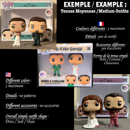 💍 Pack Duo Mariage – Figurines Personnalisées
