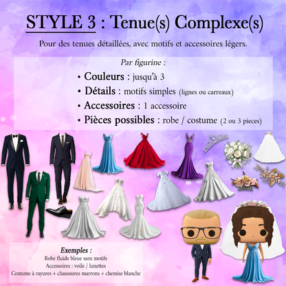 💍 Pack Duo Mariage – Figurines Personnalisées