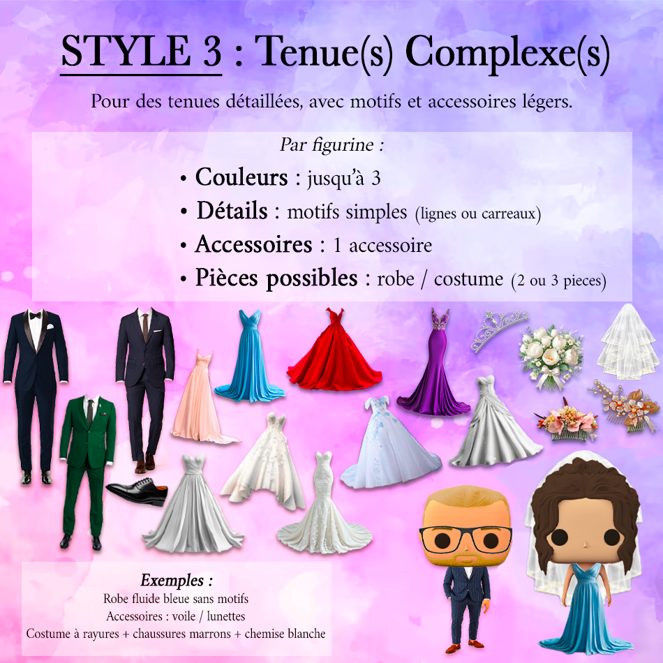 💍 Pack Duo Mariage – Figurines Personnalisées