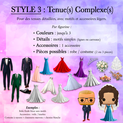 💍 Pack Duo Mariage – Figurines Personnalisées