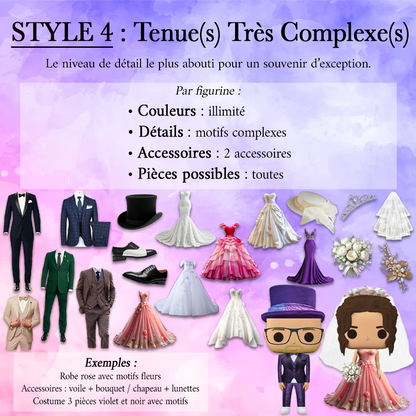 💍 Pack Duo Mariage – Figurines Personnalisées