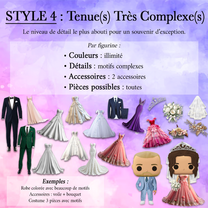💍 Pack Duo Mariage – Figurines Personnalisées