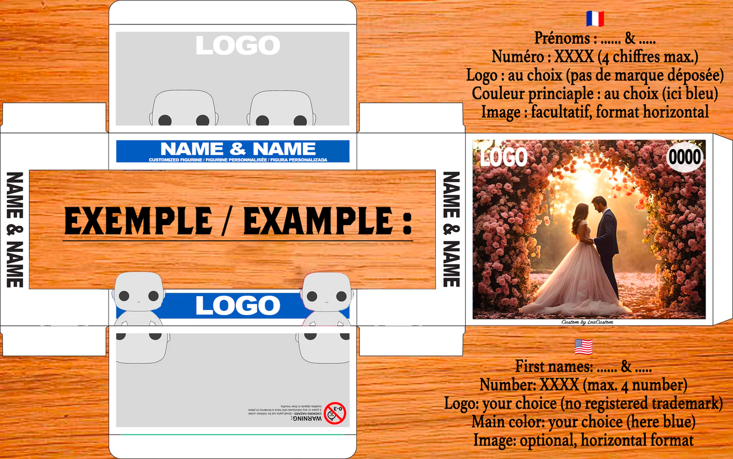 💍 Pack Duo Mariage – Figurines Personnalisées