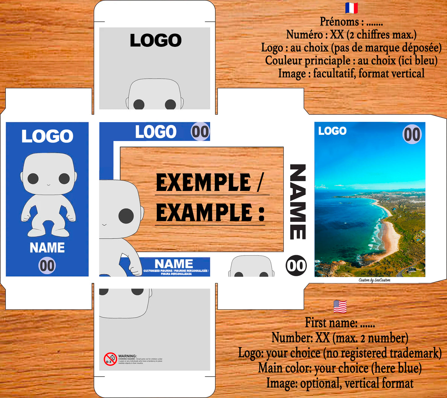 Boite Figurine Personnalisée Individuelle