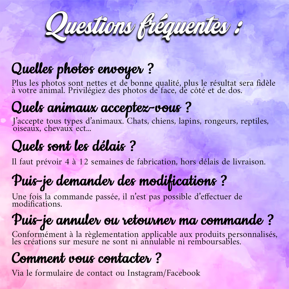 Cadre 3D personnalisé de votre animal 🐾