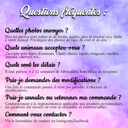 Cadre 3D personnalisé de votre animal 🐾