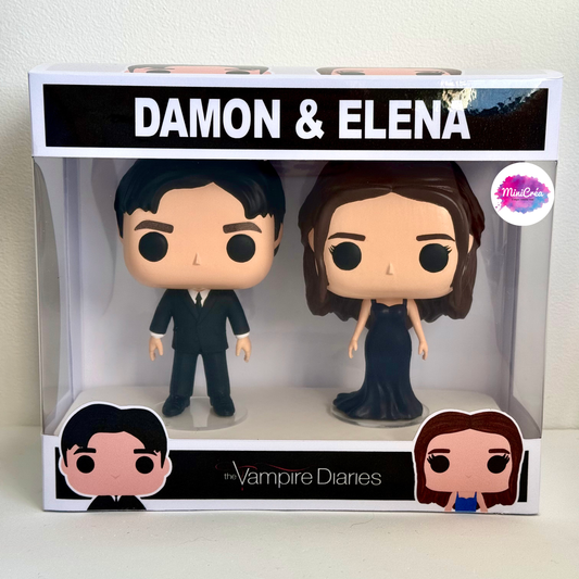 Damon &amp; Elena - Figurine Pack - Unique Creation