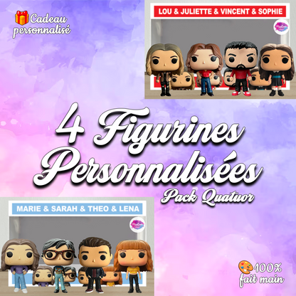 Confezione da 4: Figurine personalizzate