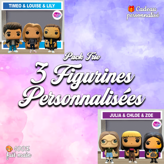 💫 Pack Trio Classique – Figurines Personnalisées